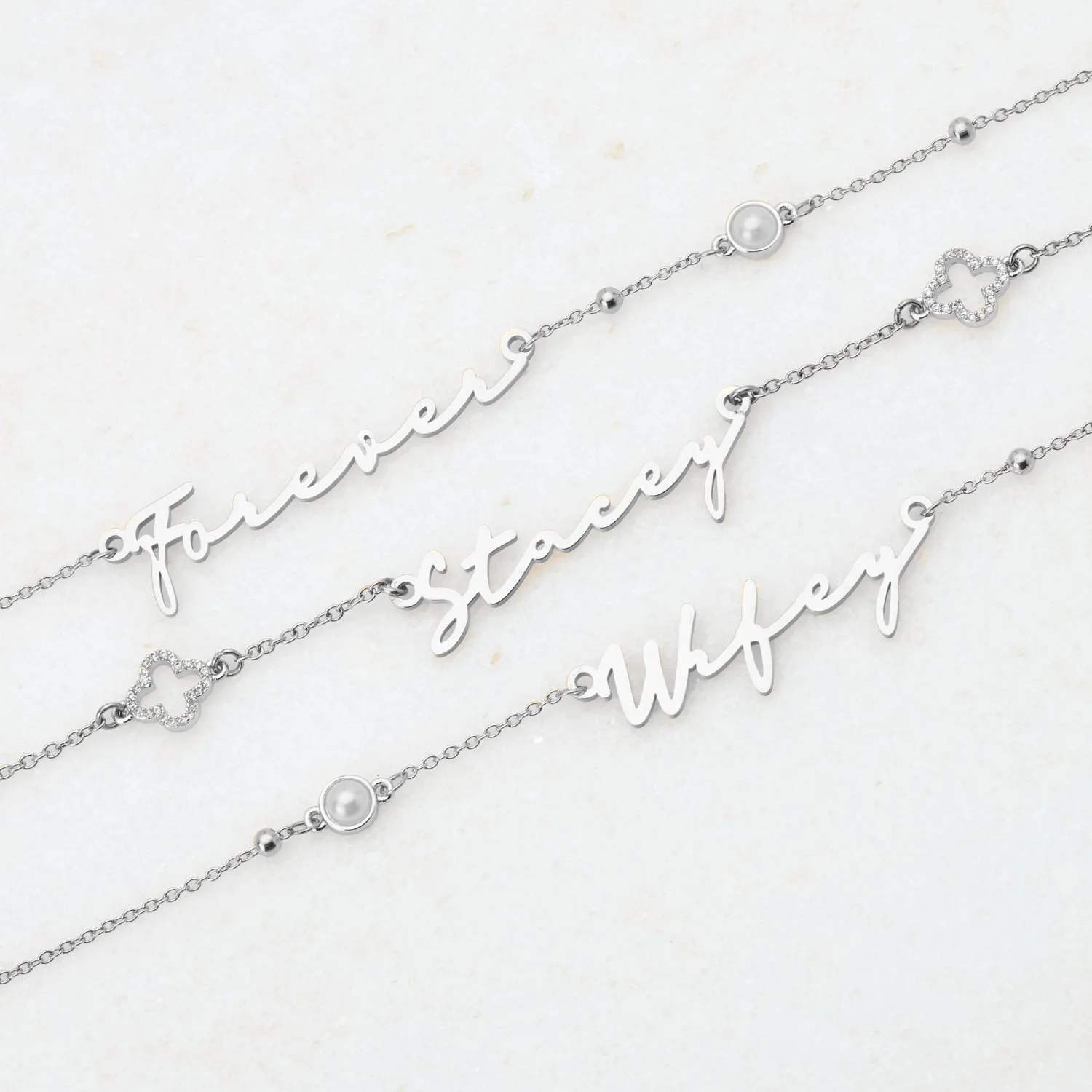 Signature Name Bracelet (Silver) - Image 4
