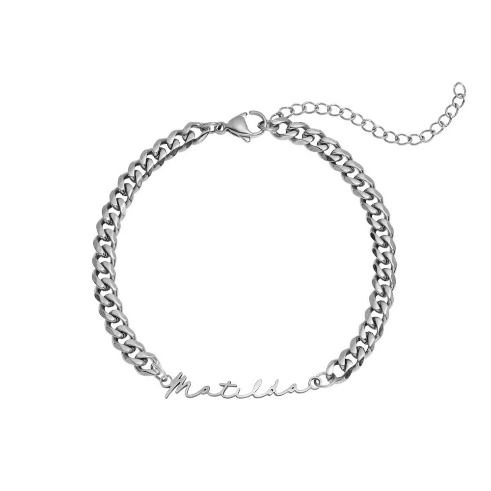 Signature Name Bracelet (Silver) - Image 6