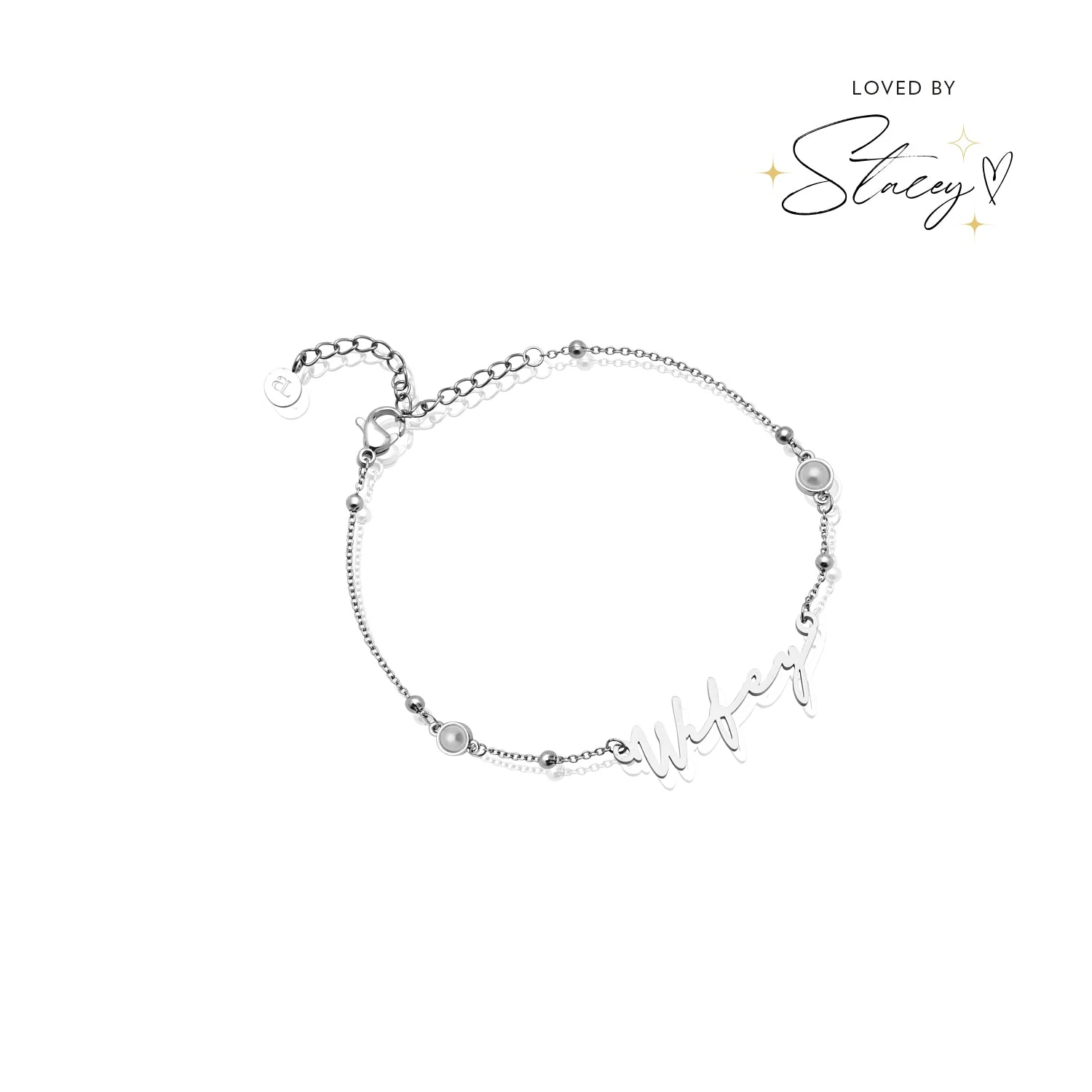 Signature Name Bracelet (Silver) - Image 7