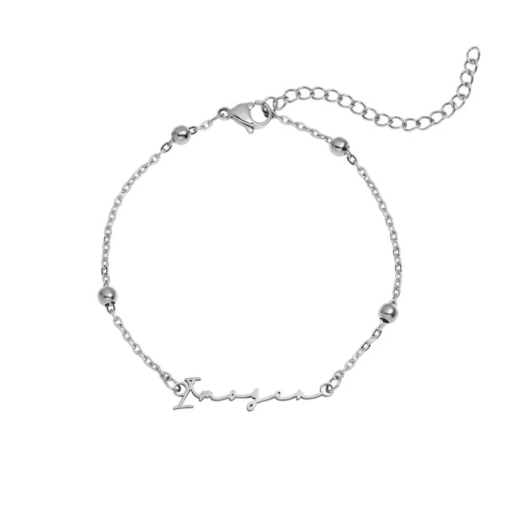 Signature Name Bracelet (Silver) - Image 9