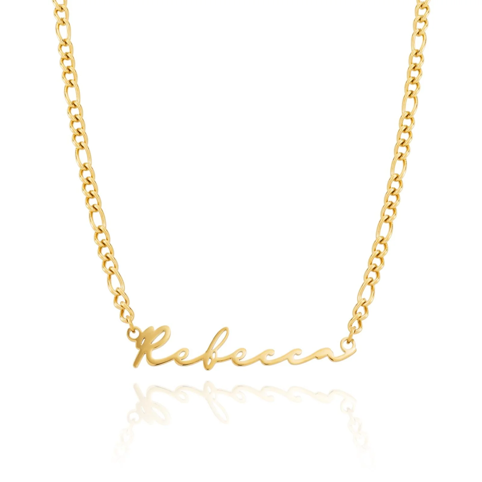 Signature Name Necklace - Gold - Image 13