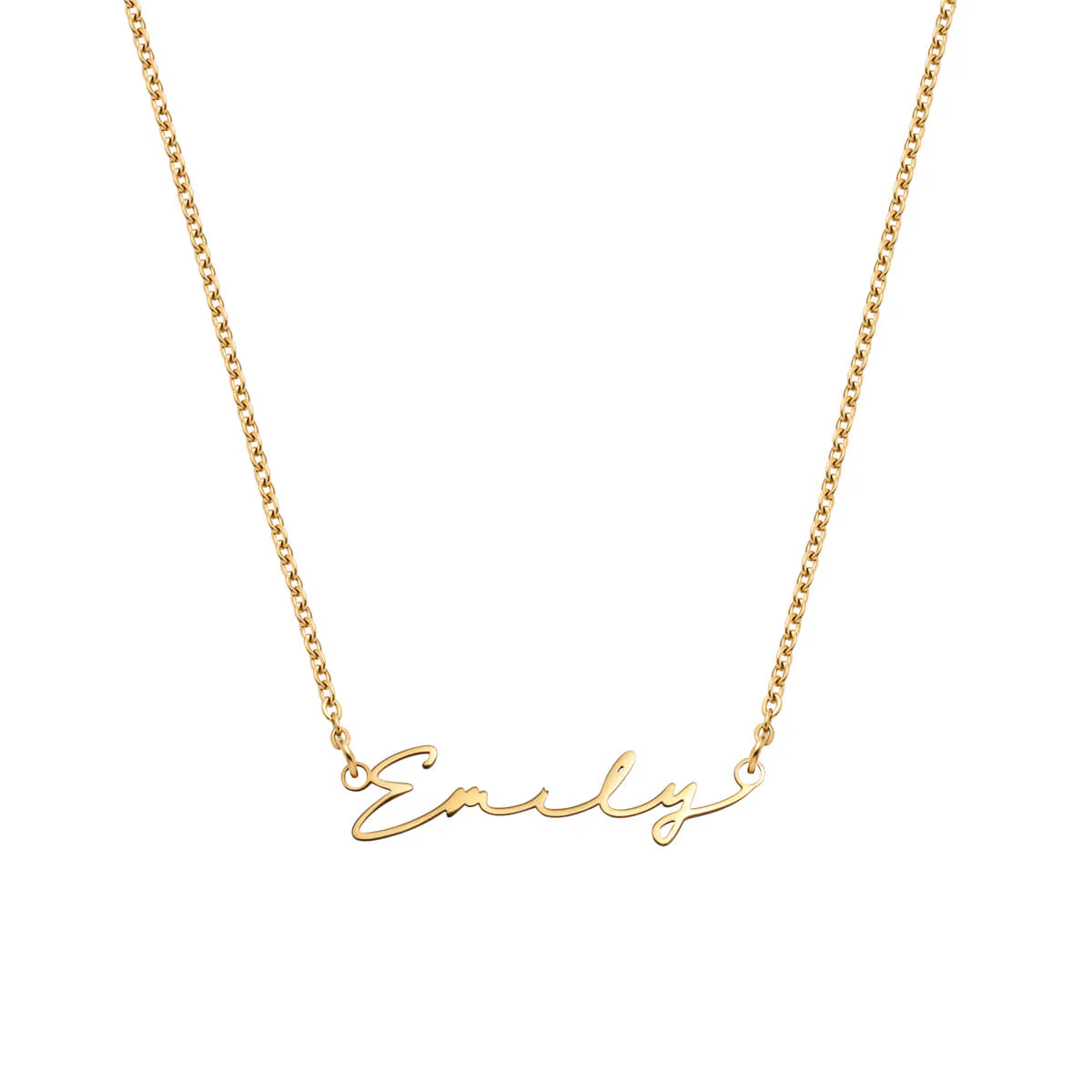 Signature Name Necklace - Gold - Image 14