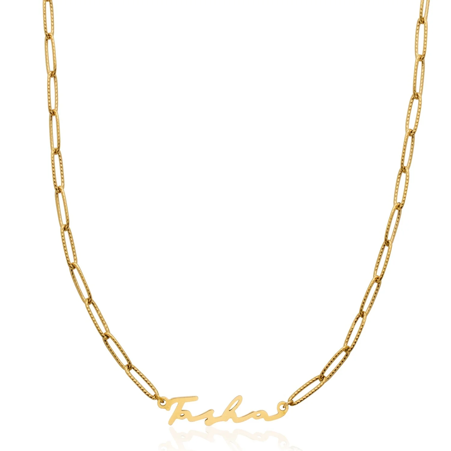 Signature Name Necklace - Gold - Image 16
