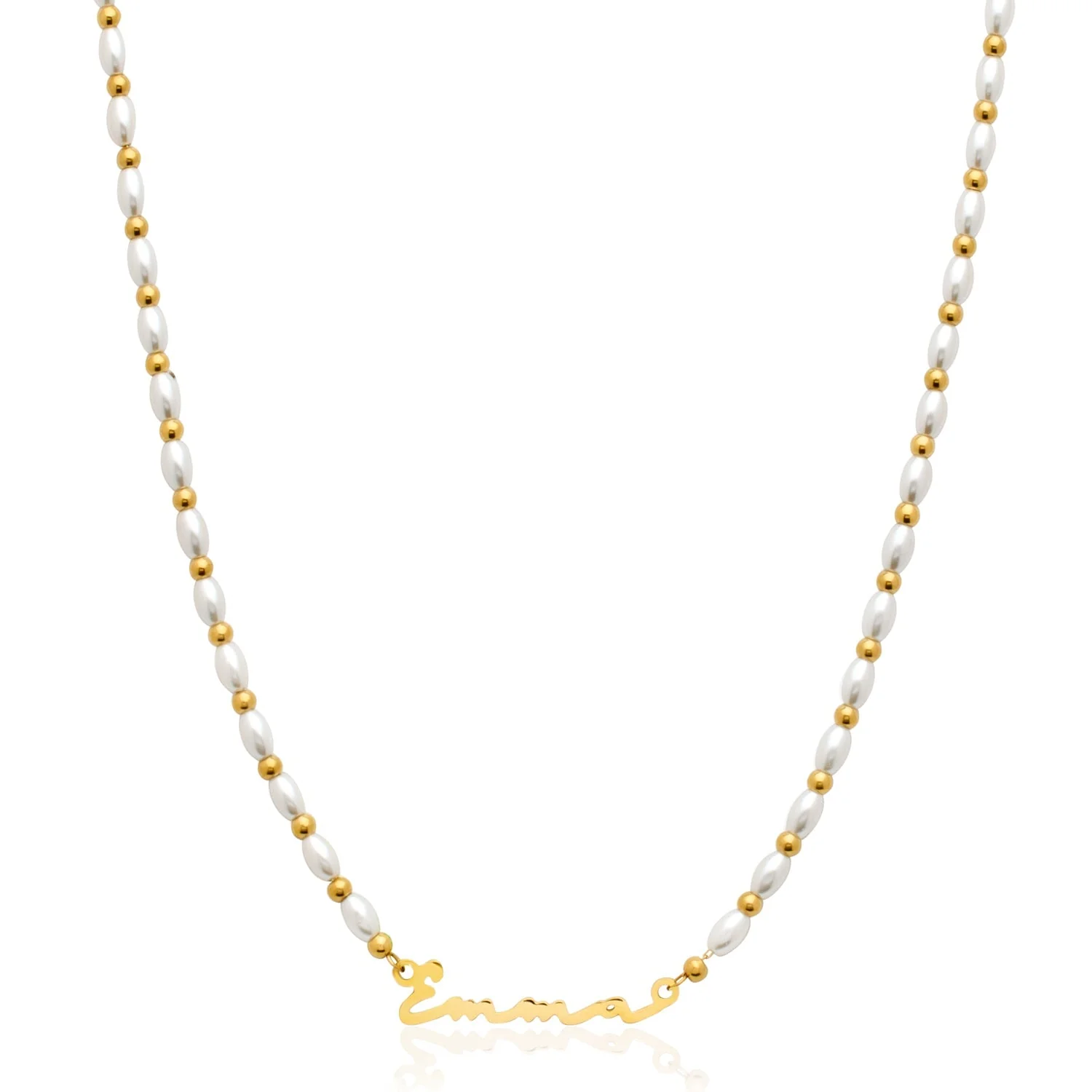 Signature Name Necklace - Gold - Image 18