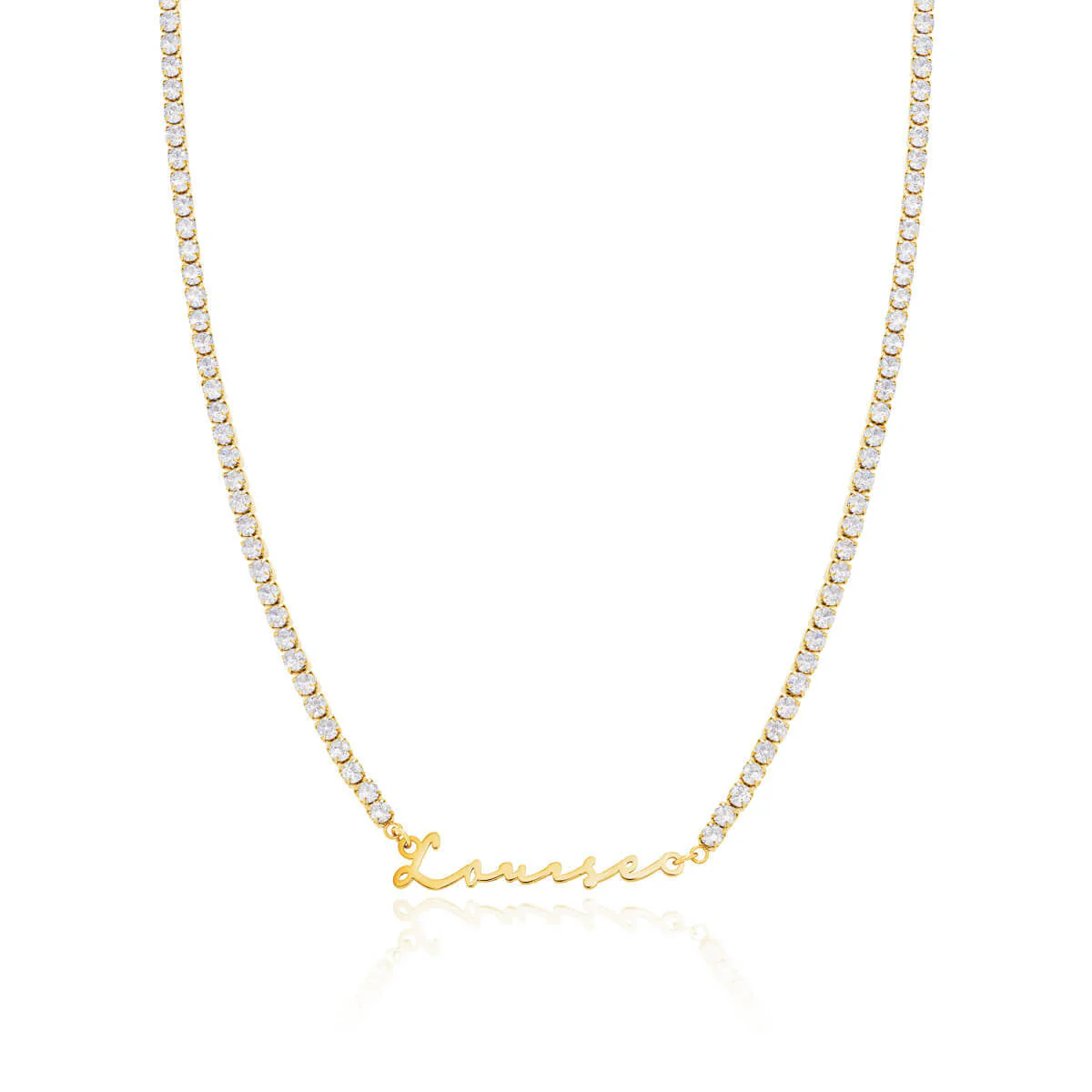 Signature Name Necklace - Gold - Image 23