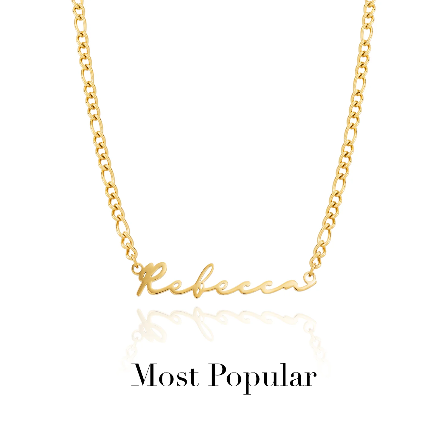 Signature Name Necklace - Gold - Image 30