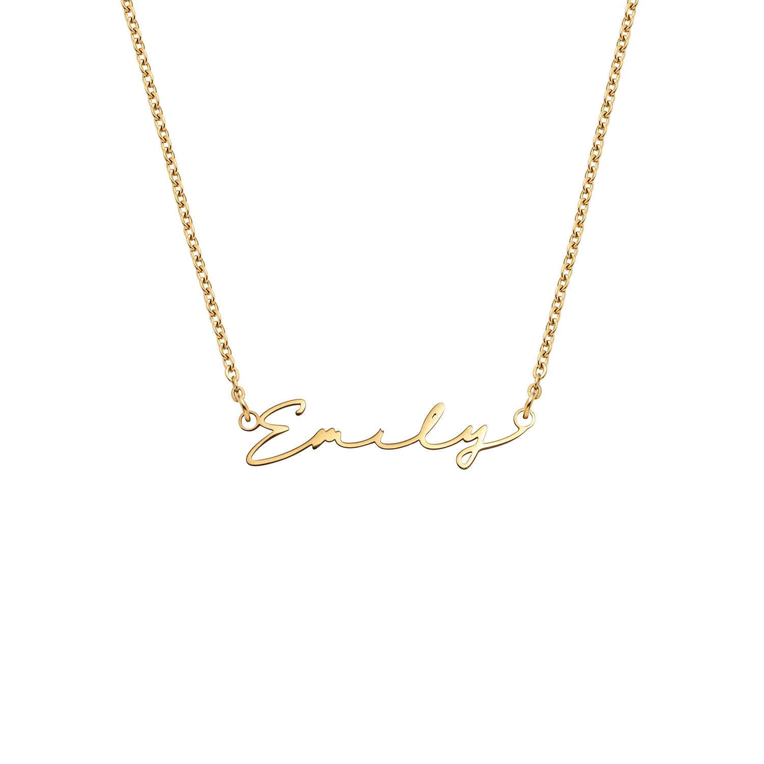Signature Name Necklace - Gold - Image 31
