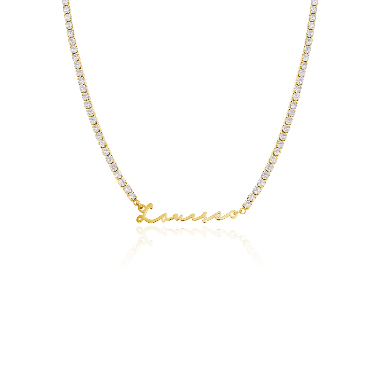 Signature Name Necklace - Gold - Image 35