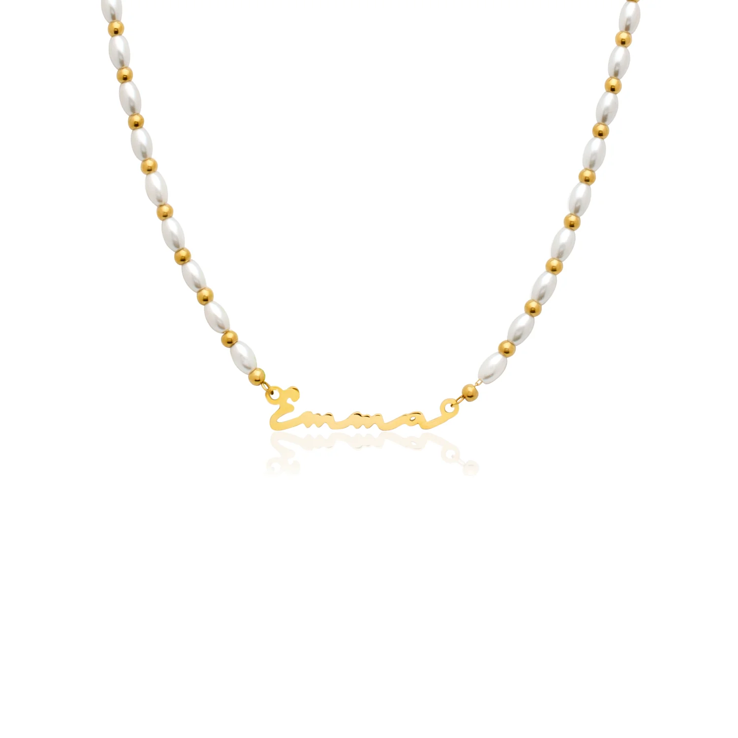 Signature Name Necklace - Gold - Image 36