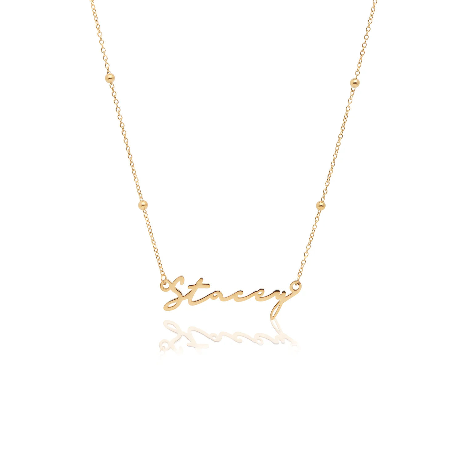 Signature Name Necklace - Gold - Image 42