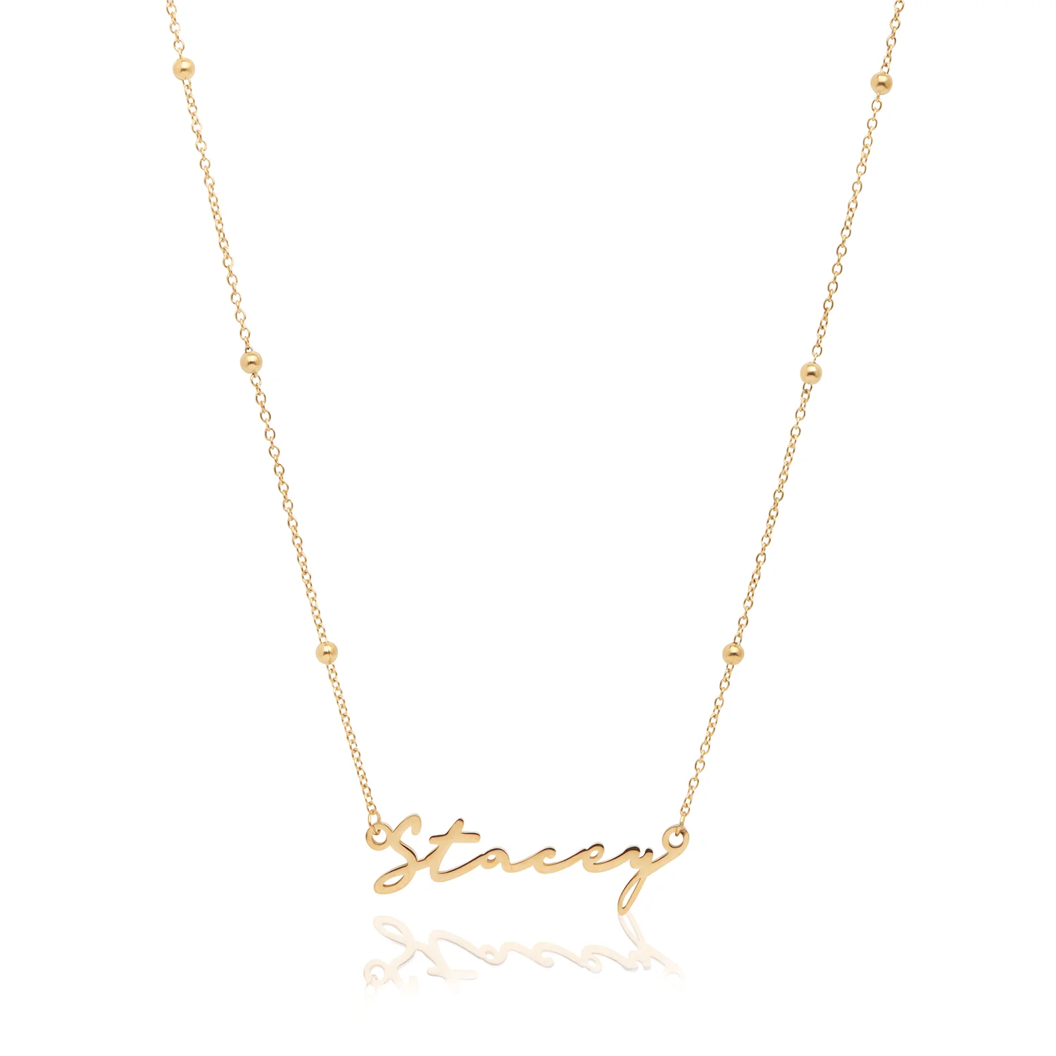 Signature Name Necklace - Gold - Image 43