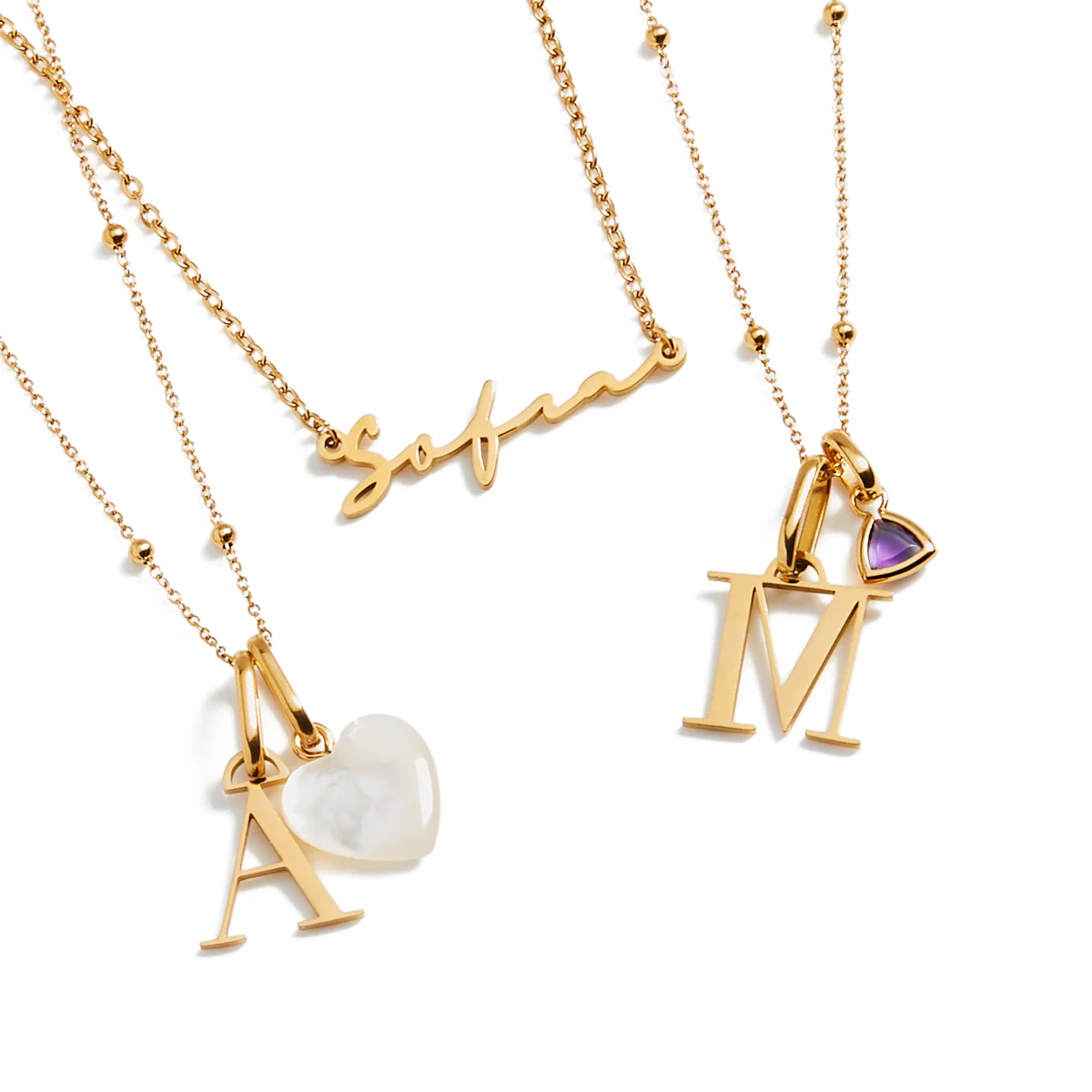 Signature Name Necklace - Gold - Image 6