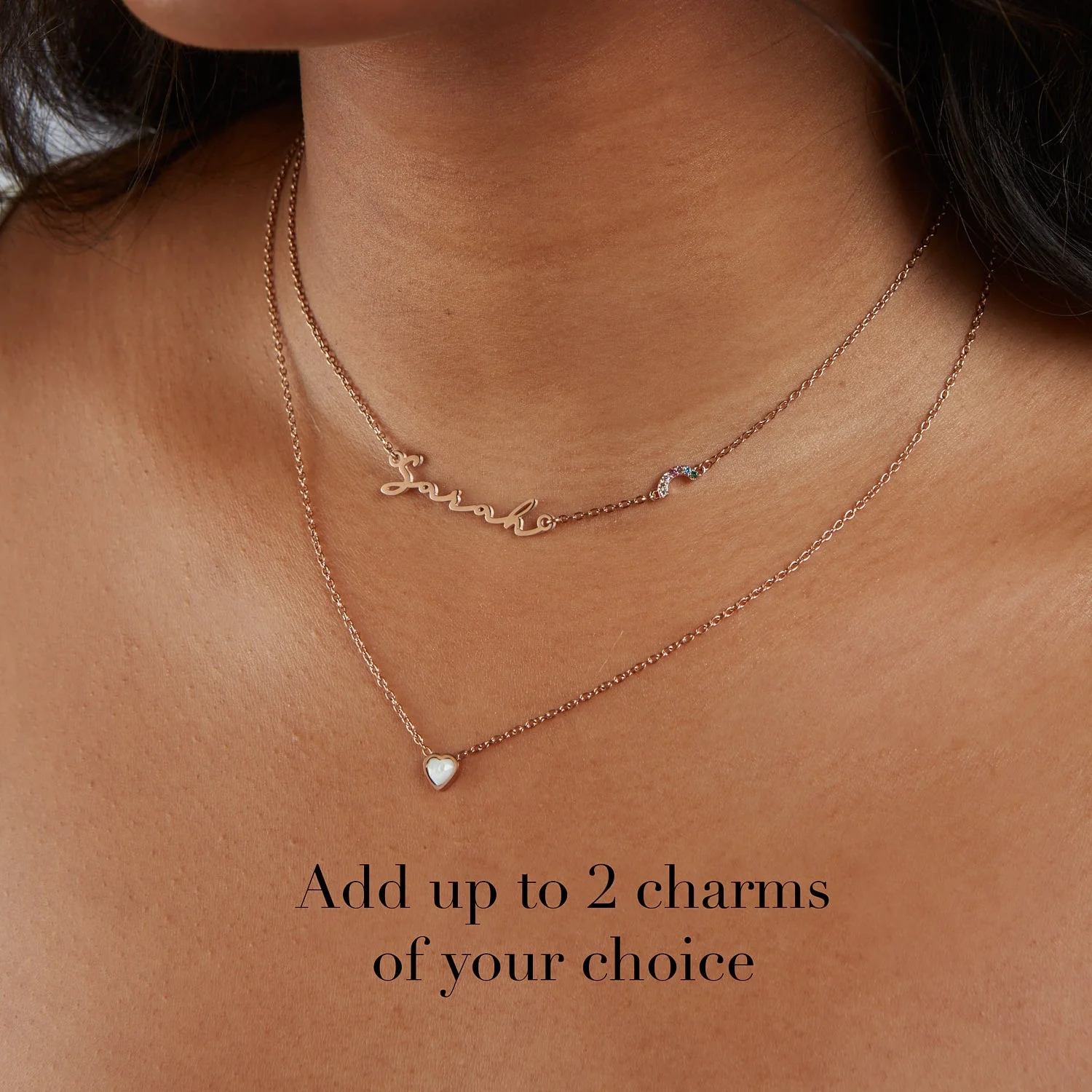 Signature Name Necklace - Rose Gold - Image 2