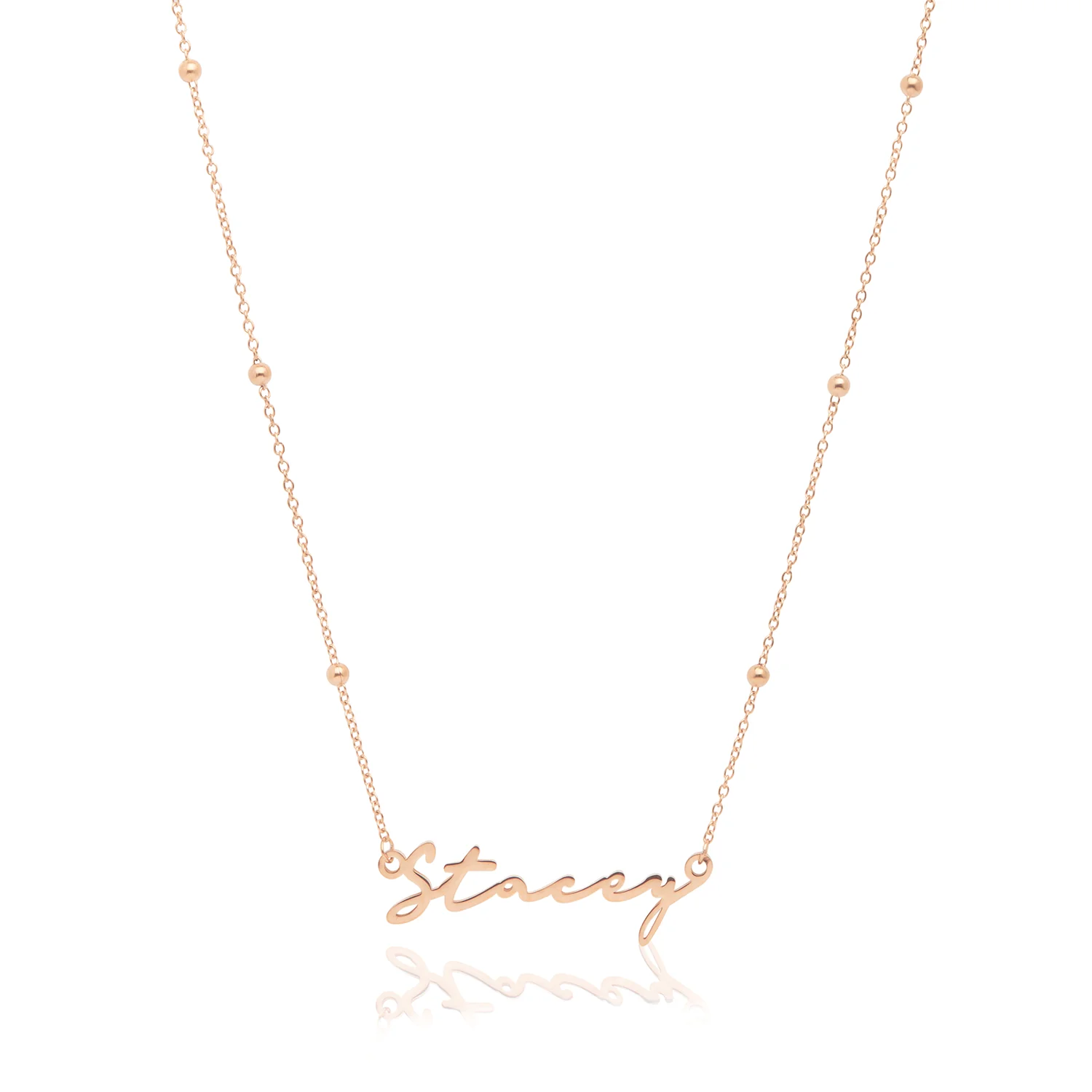 Signature Name Necklace (Rose Gold) - Image 31