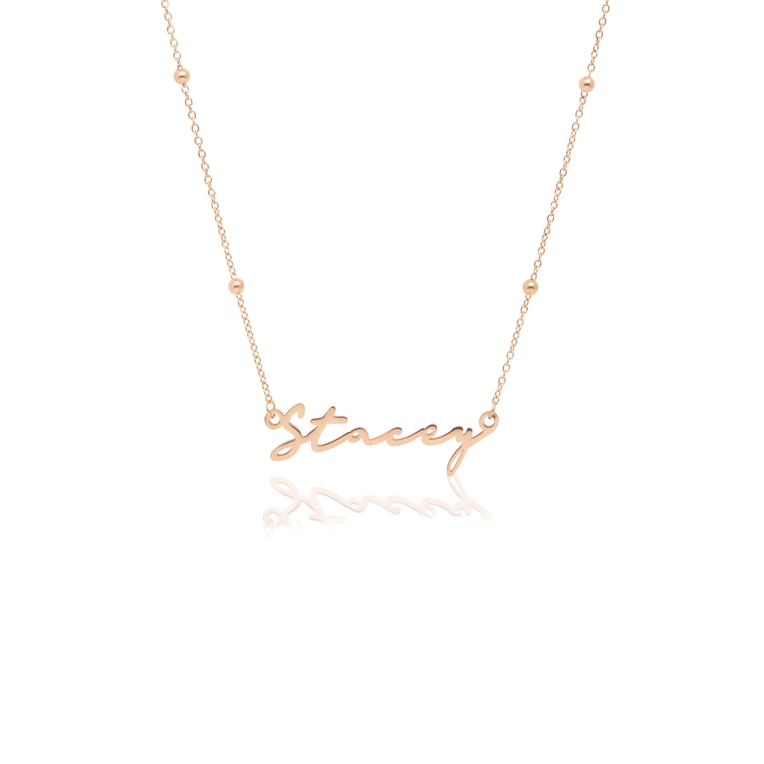 Signature Name Necklace (Rose Gold) - Image 33