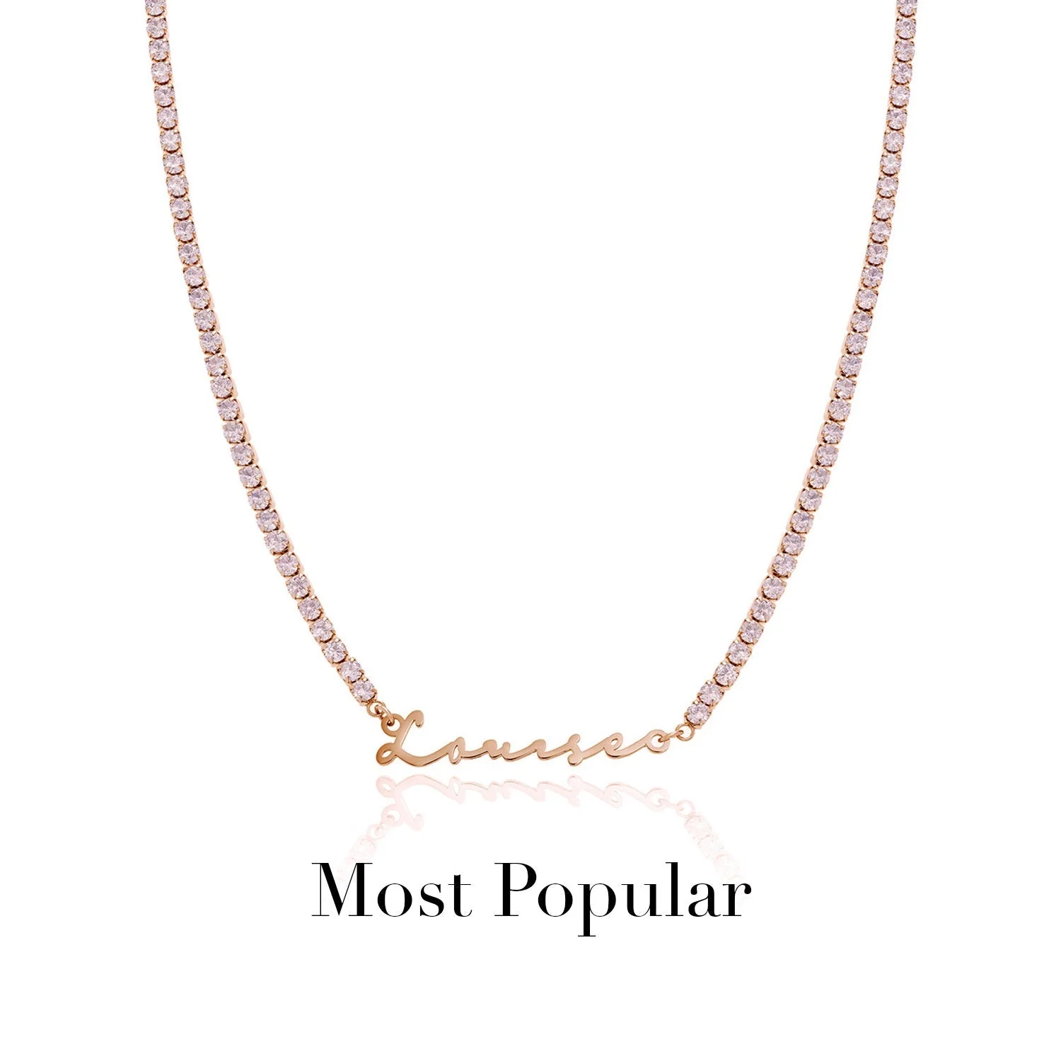Signature Name Necklace (Rose Gold) - Image 34