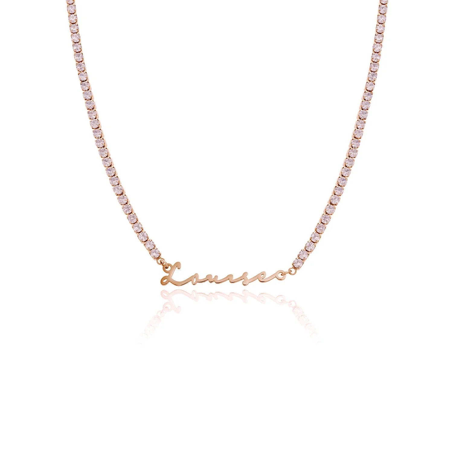 Signature Name Necklace (Rose Gold) - Image 35