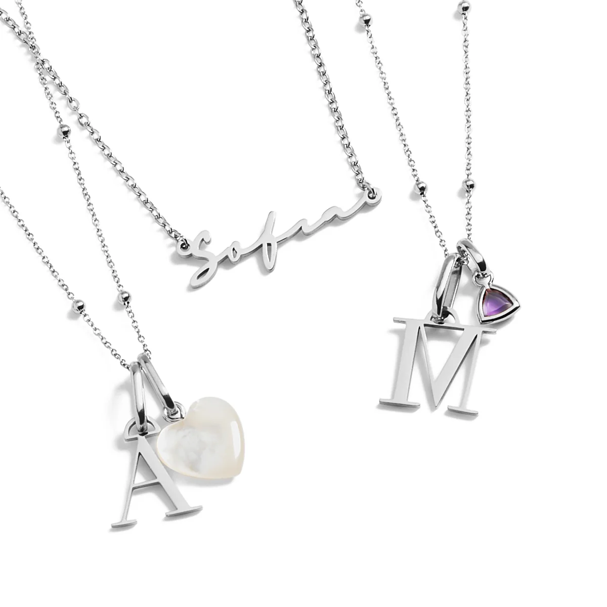 Signature Name Necklace (Silver) - Image 4