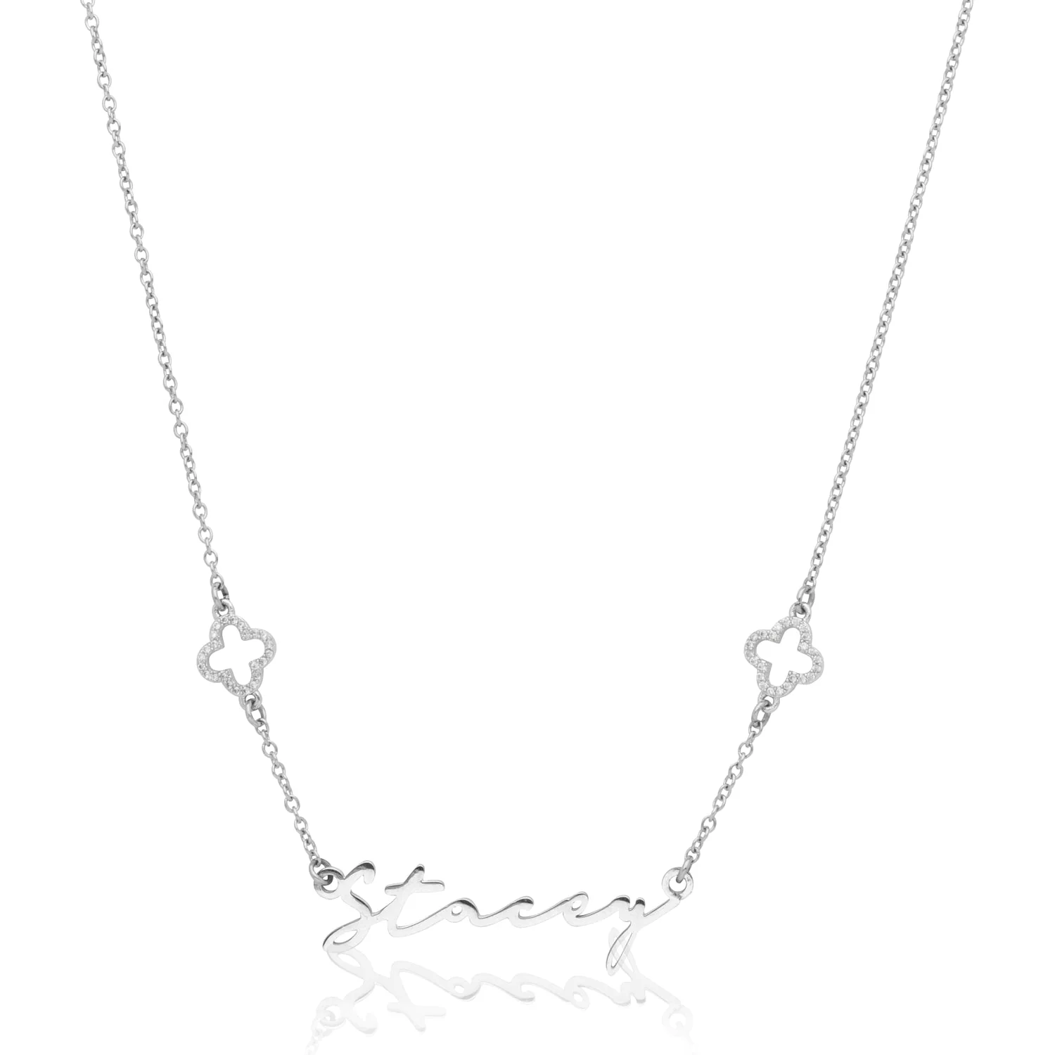 Signature Name Necklace - Silver - Image 3