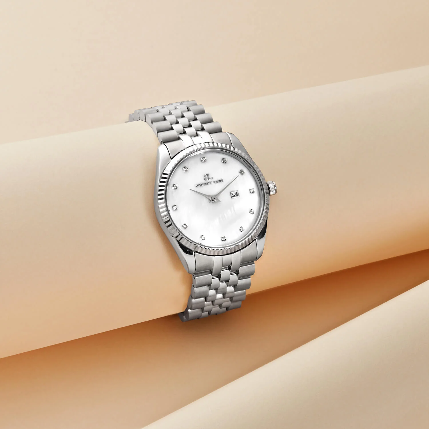 Silver Pearl Link Belgravia 36 Watch - Image 4