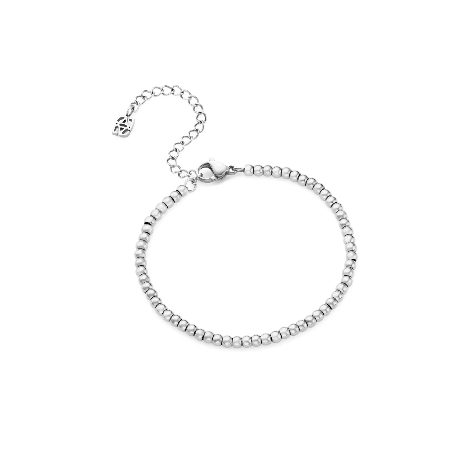 Small Beaded Bracelet (Silver) - Image 3