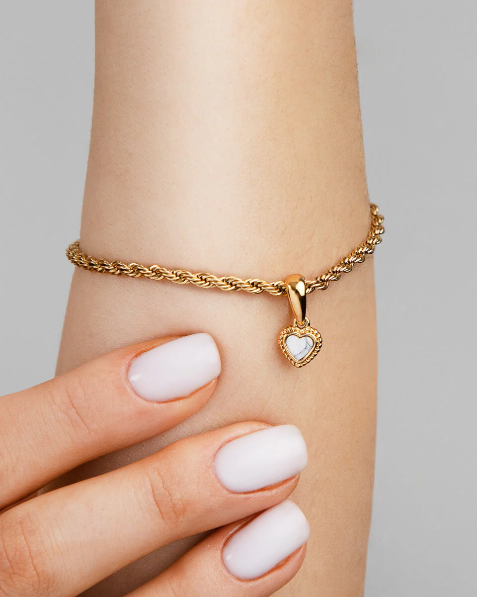 Small Rope Chain Bracelet (Gold) - Image 3