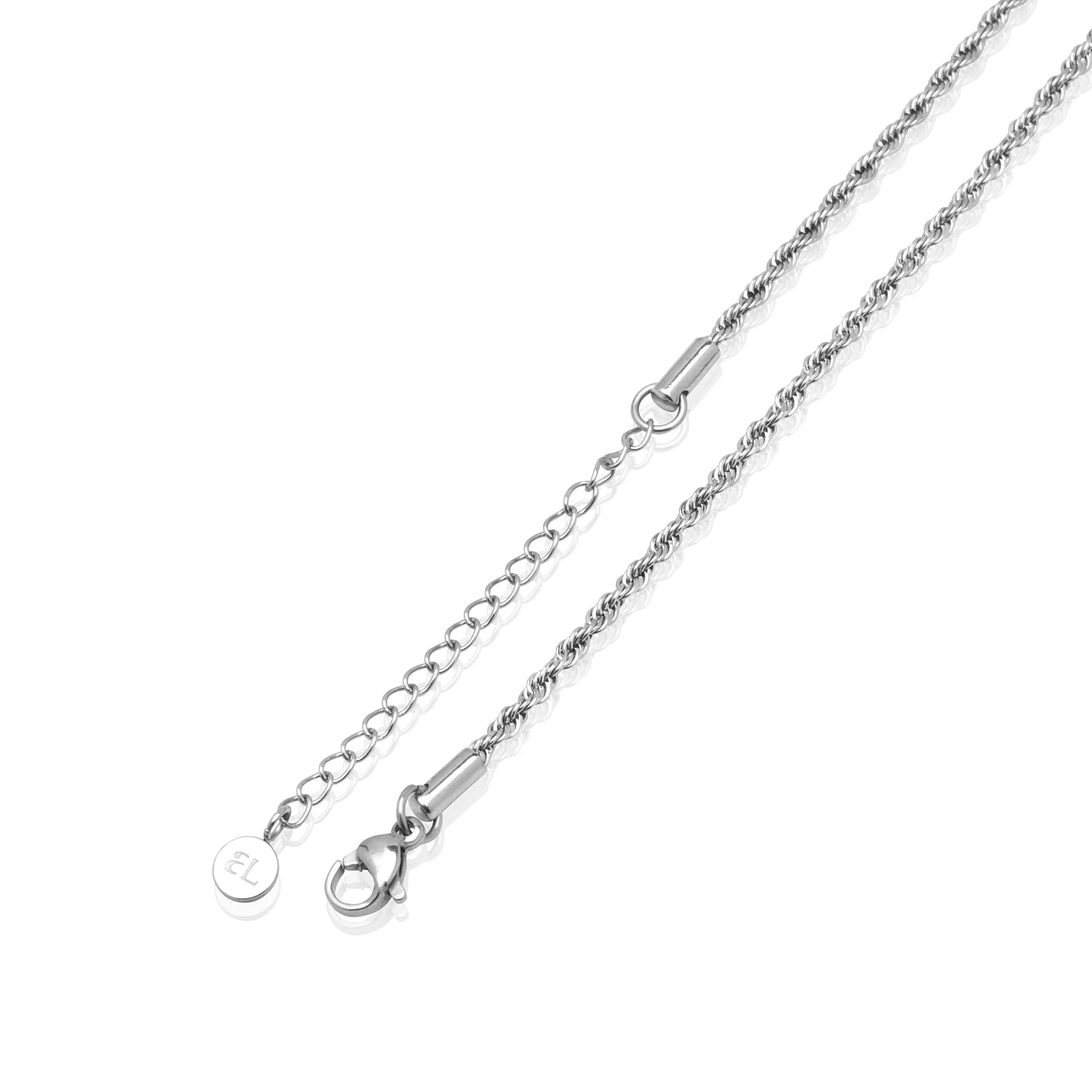 Small Rope Chain Bracelet (Silver) - Image 5