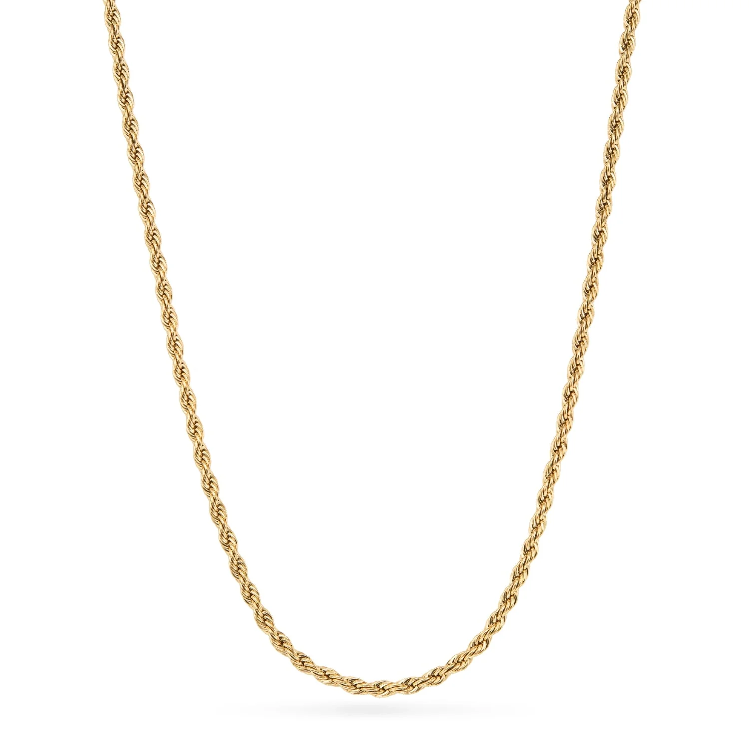Small Rope Chain Necklace (Gold) - Image 4