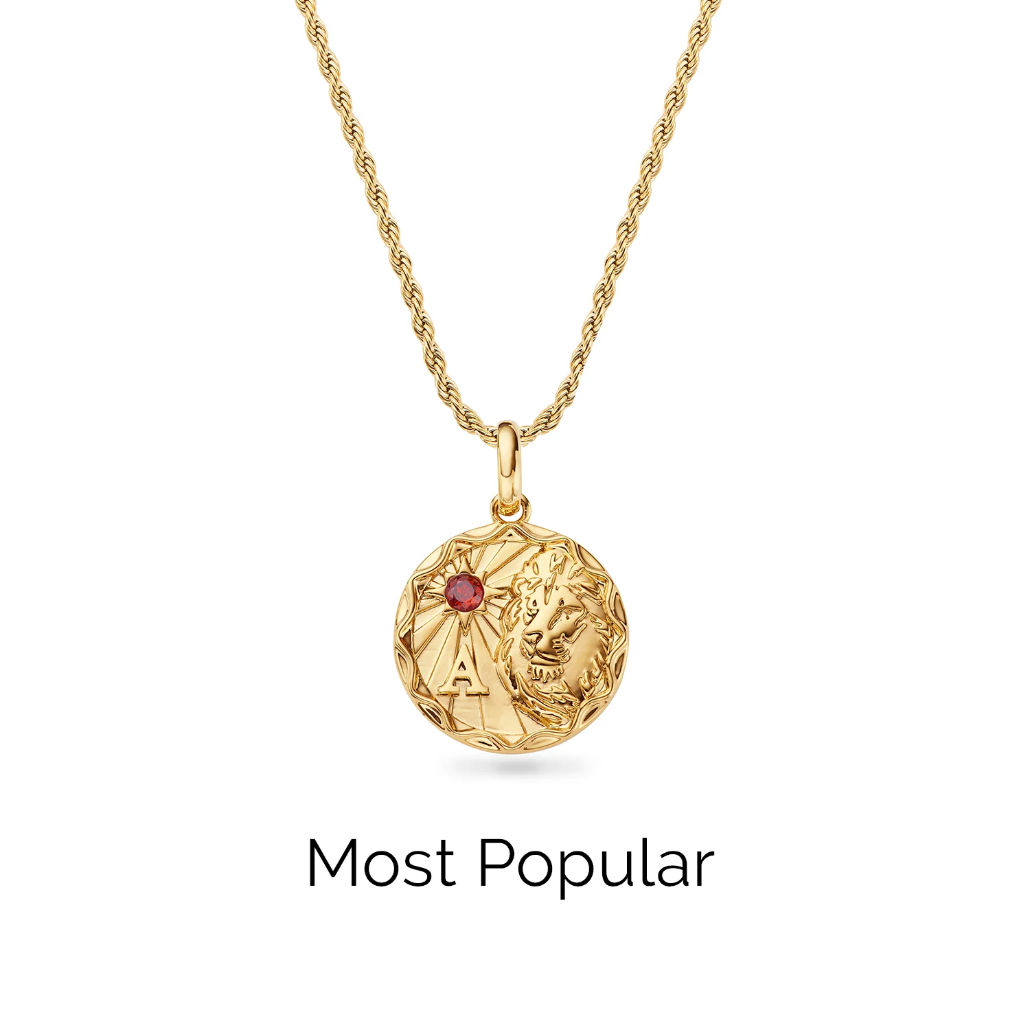 Layering Small Rope Chain Necklace (Gold) - Image 2