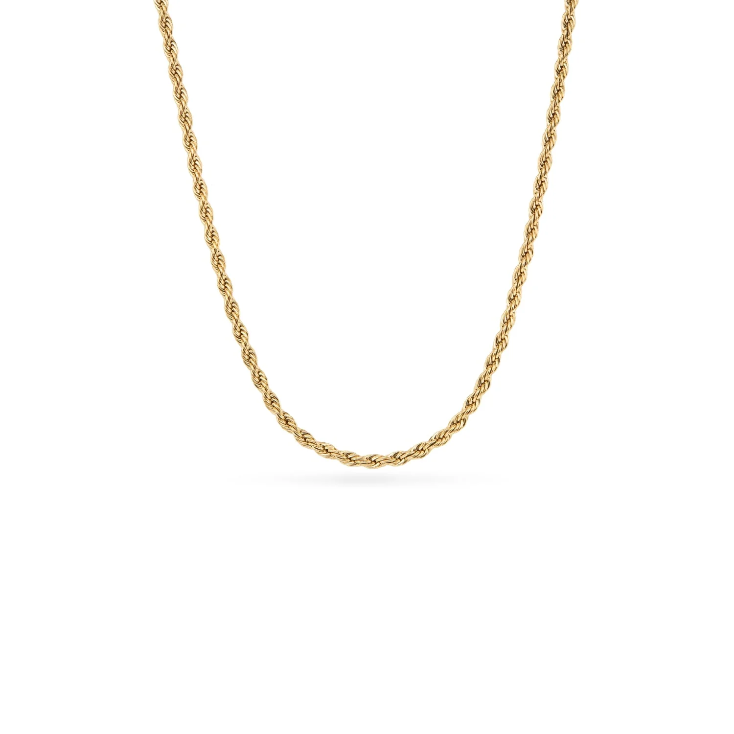 Small Rope Chain Necklace (Gold) - Image 2