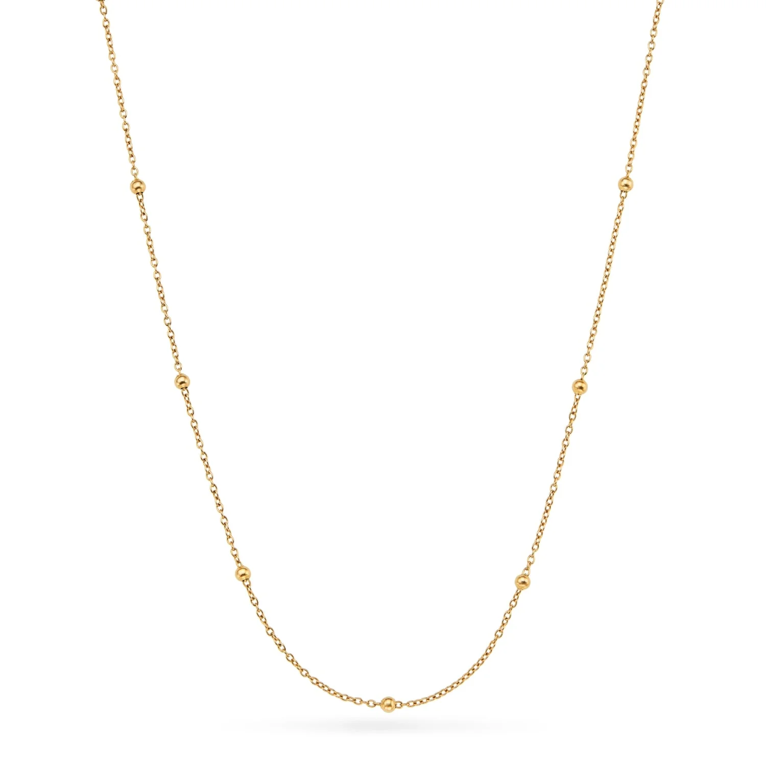 Sphere Chain Necklace (Gold) - Image 9