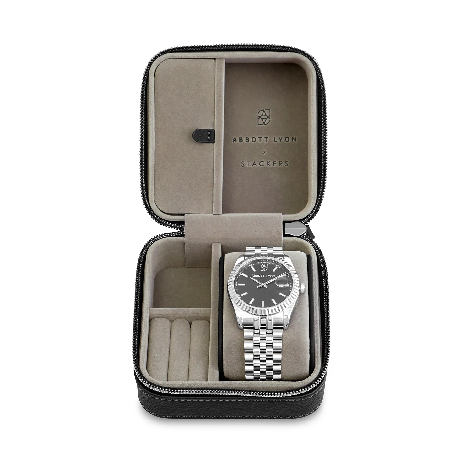 Leather Watch Box (Black) - Image 2