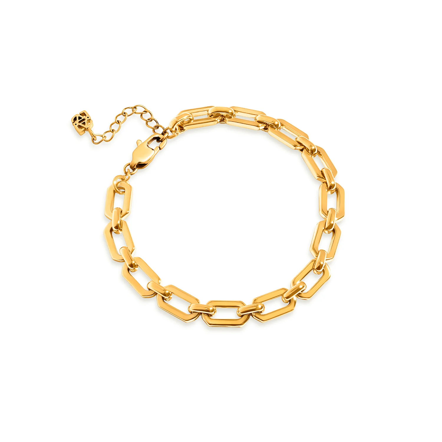 Statement Link Bracelet (Gold) - Image 8