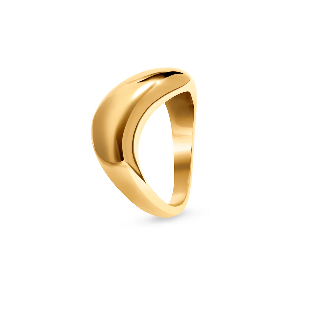 Statement Molten Ring (Gold) - Image 7