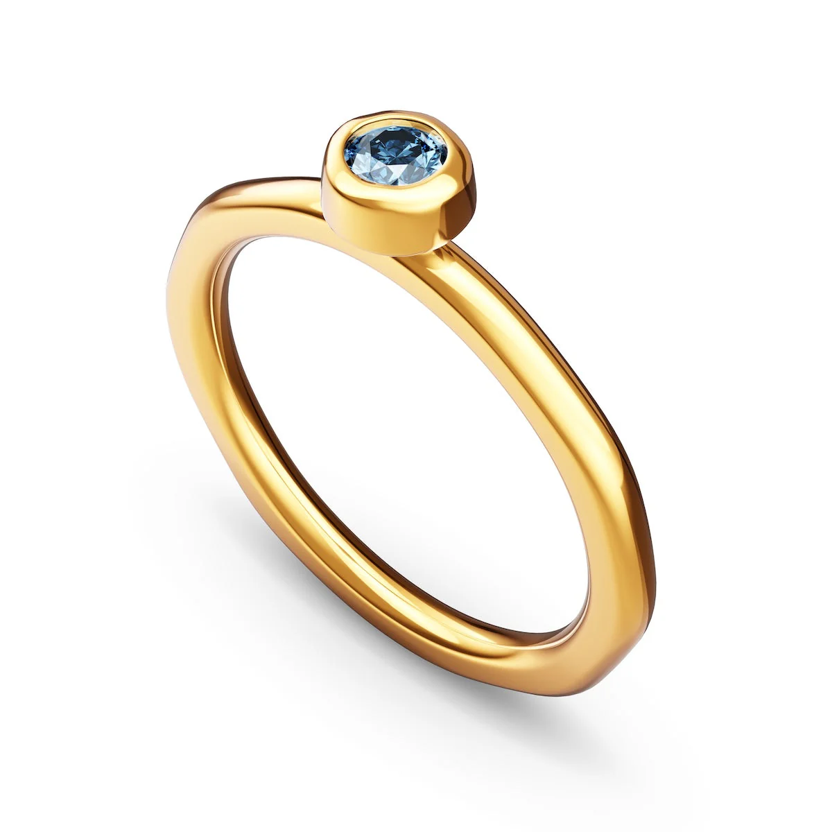 Fine Molten Organic Birthstone Ring (Gold) - Image 7