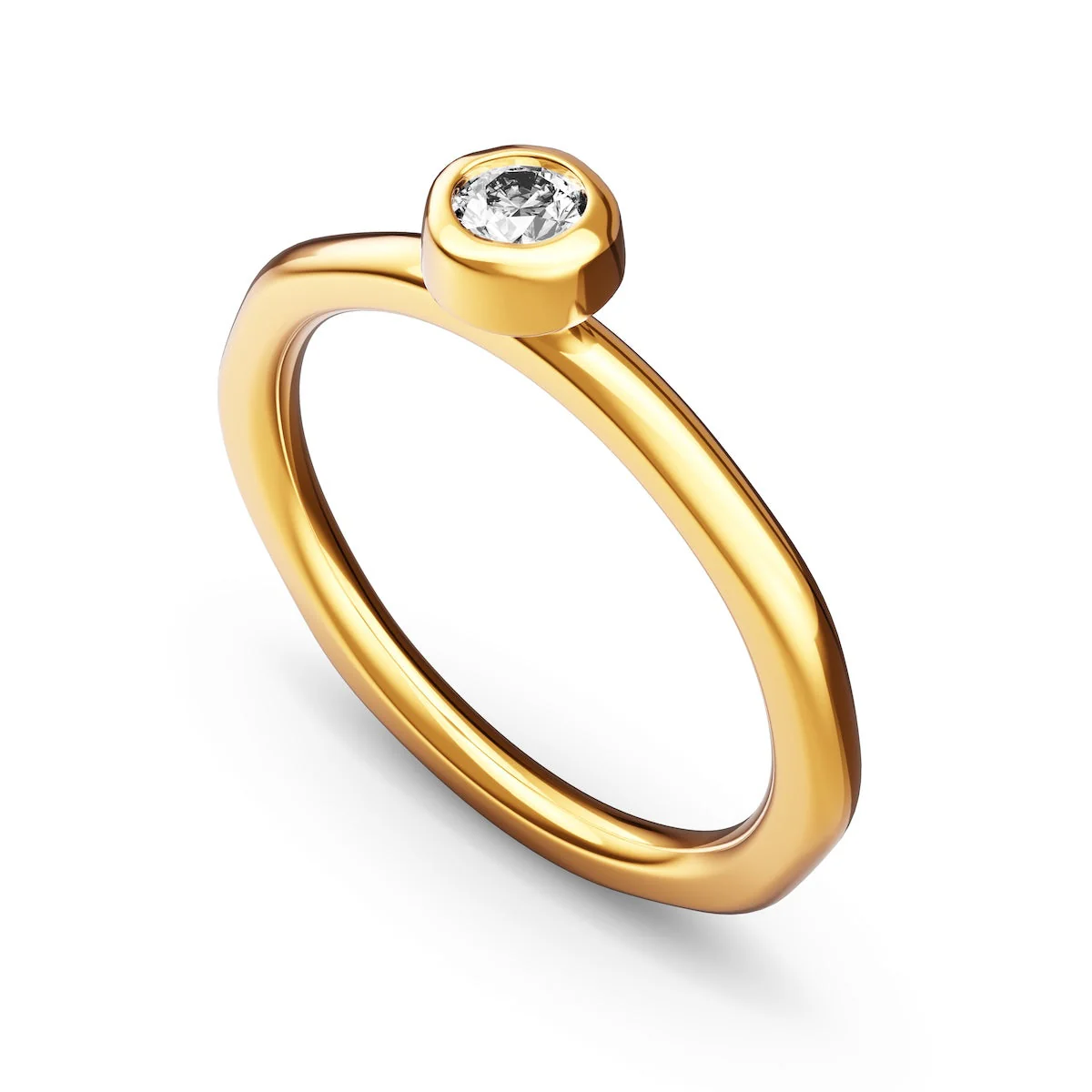 Fine Molten Organic Birthstone Ring (Gold) - Image 8