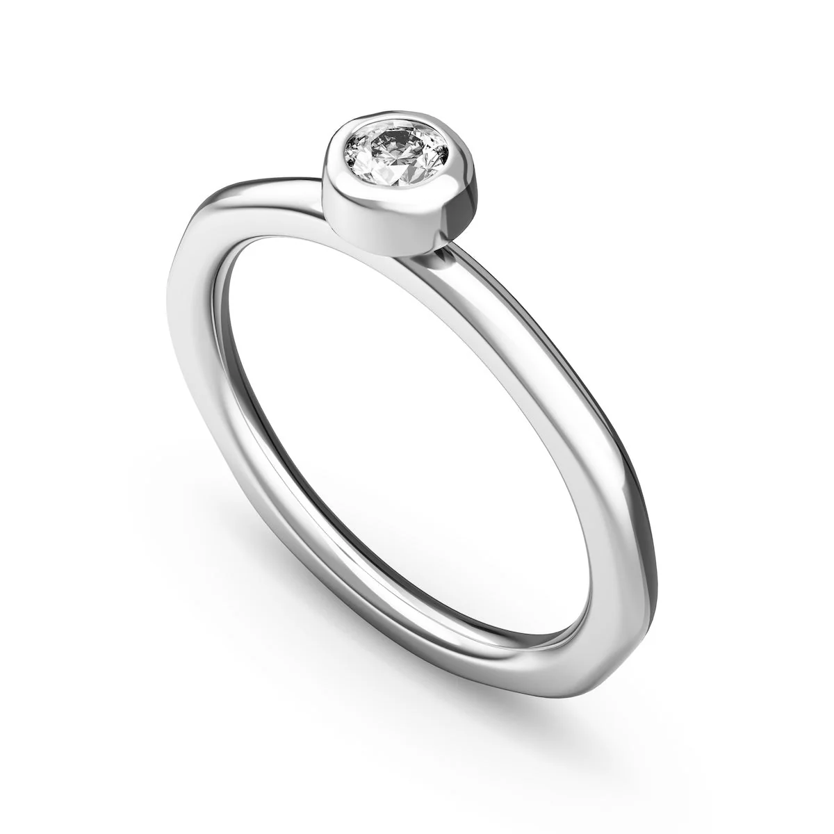 Fine Molten Organic Birthstone Ring (Silver) - Image 5