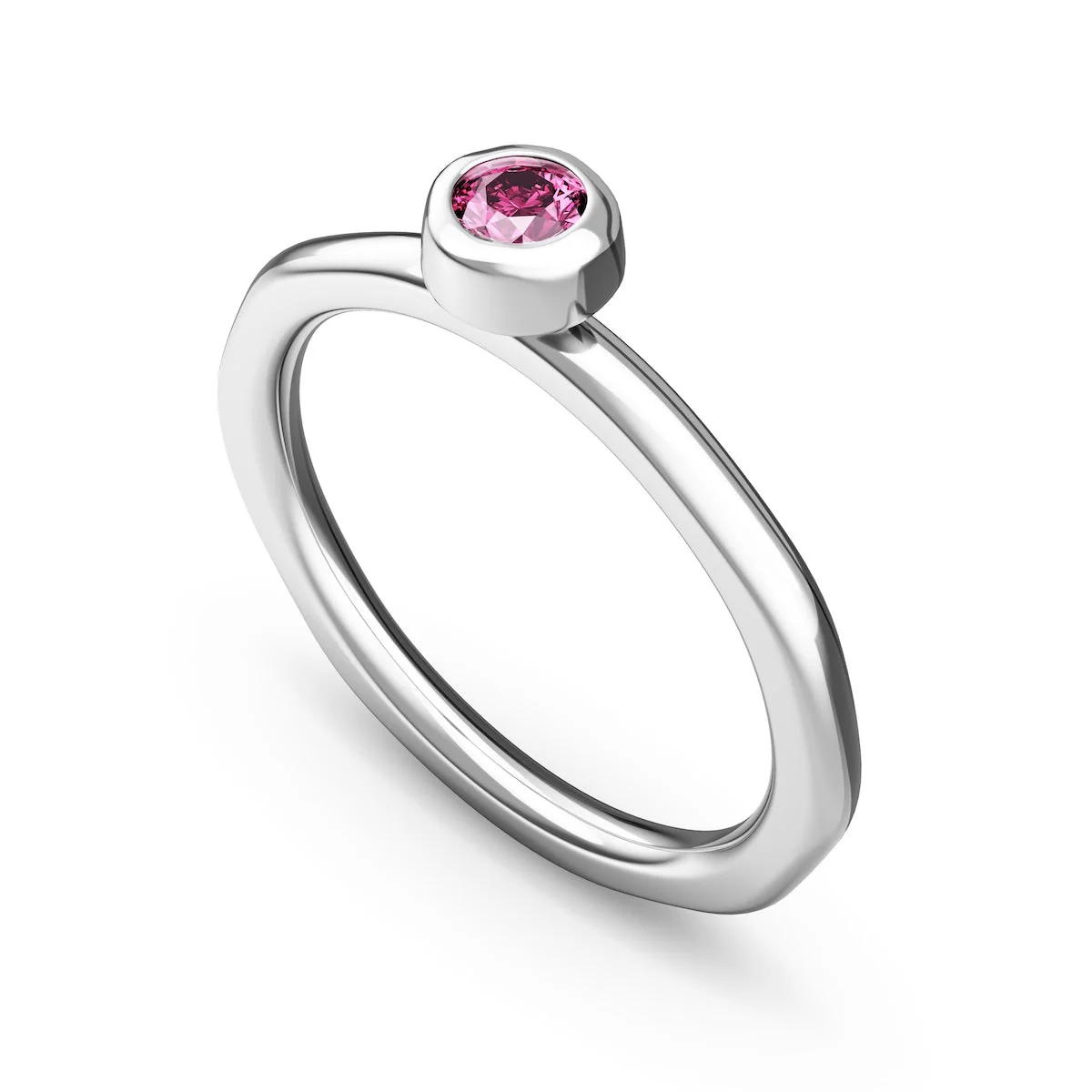 Fine Molten Organic Birthstone Ring (Silver) - Image 6
