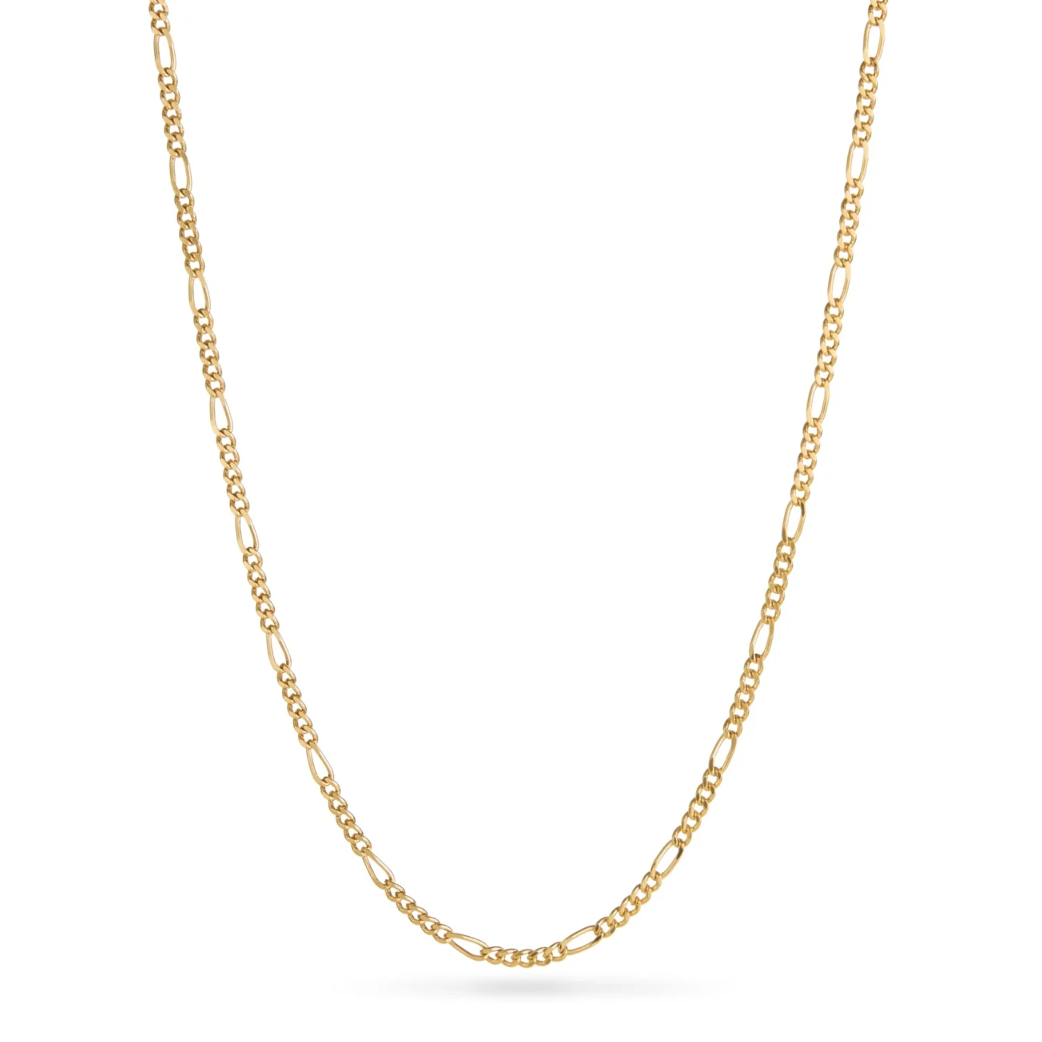 Layering Small Figaro Chain Necklace (Gold) - Image 4