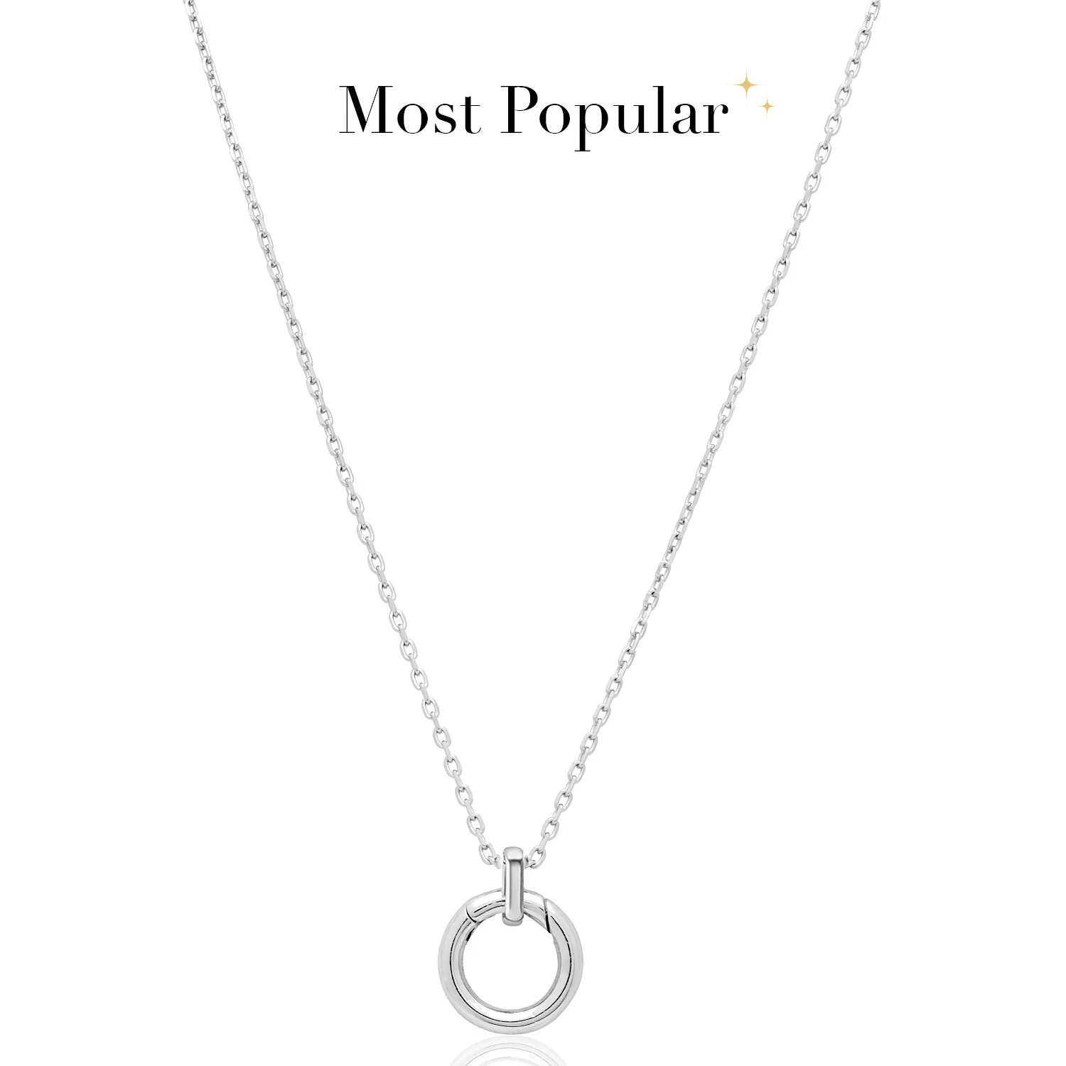 Stories Multi Pendant Necklace (Silver) - Image 2