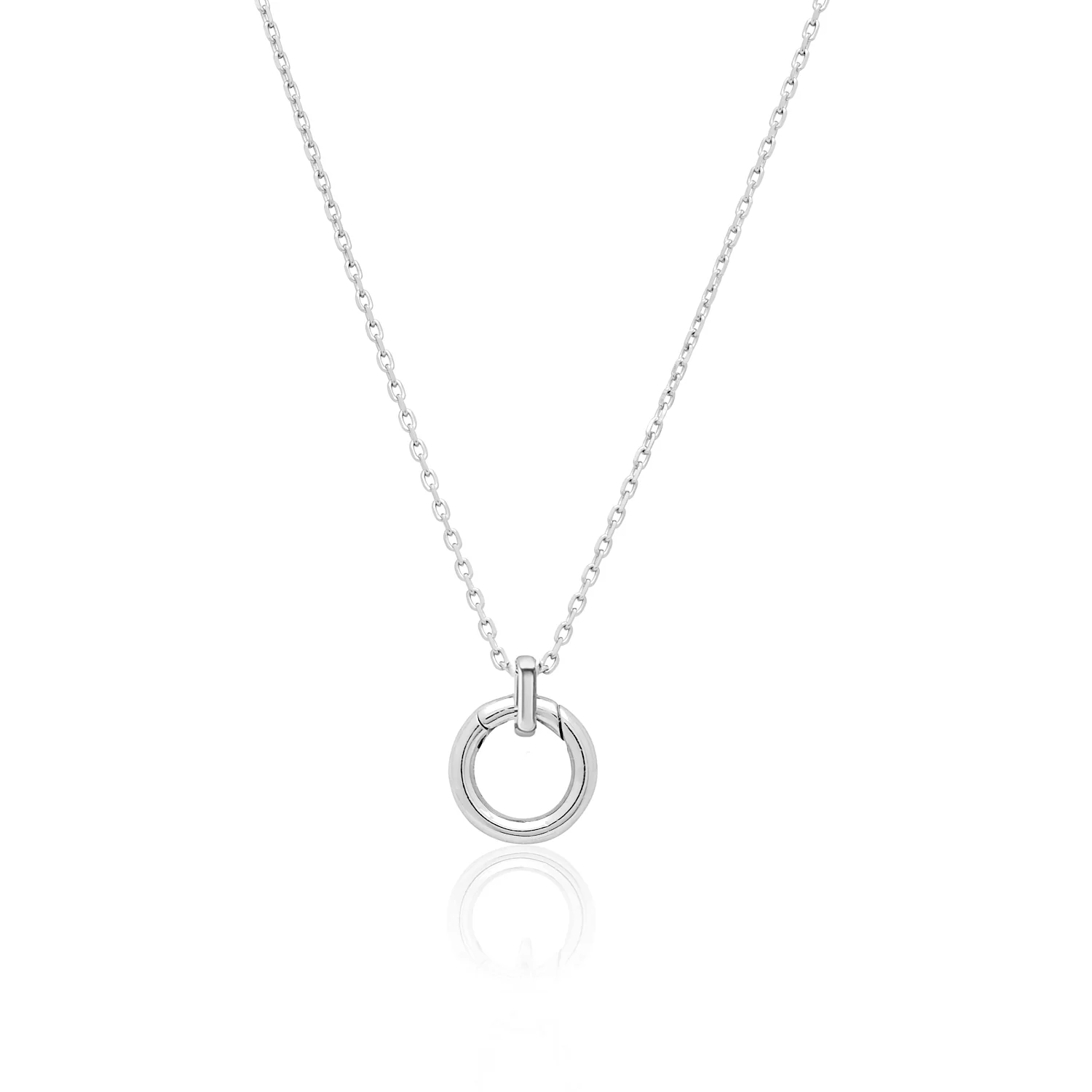 Stories Multi Pendant Necklace (Silver) - Image 3