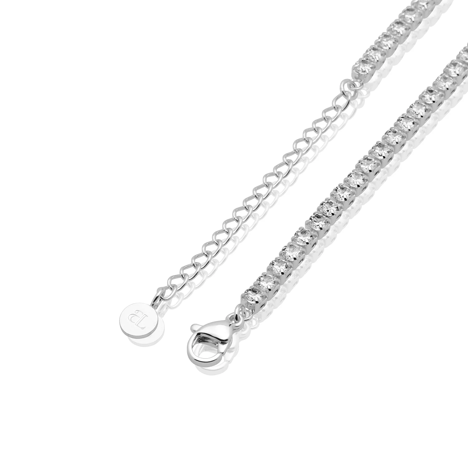 Tennis Necklace (Silver) - Image 6