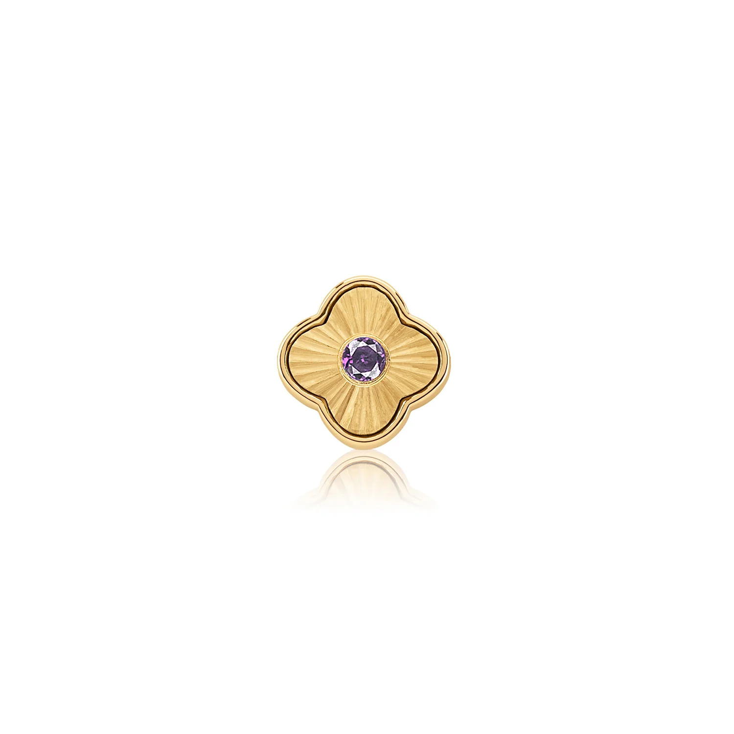 Textured Clover Charms (Gold) - Birthstones - Image 10