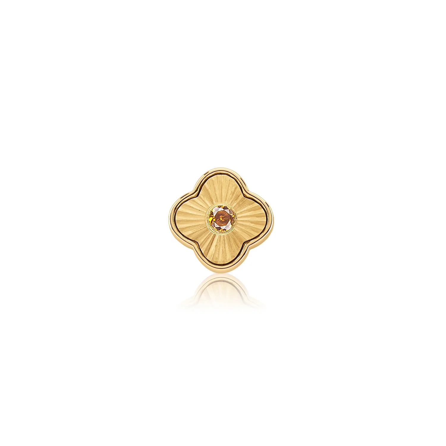 Textured Clover Charms (Gold) - Birthstones - Image 3