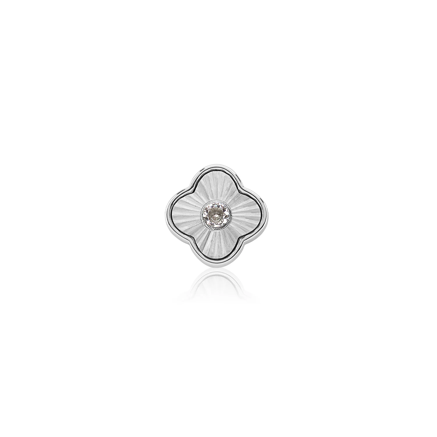 Textured Clover Charms (Silver) - Birthstones - Image 4