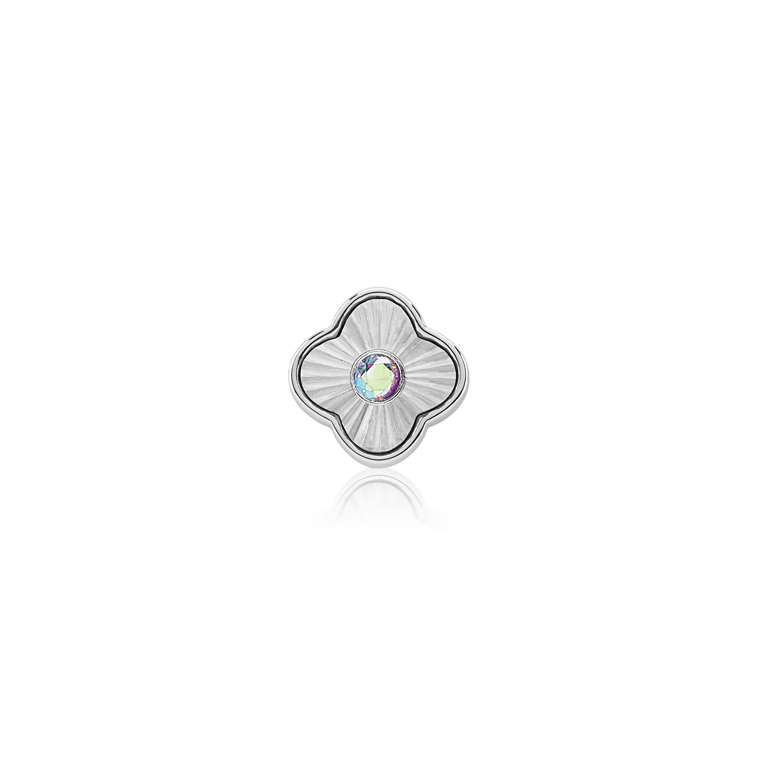 Textured Clover Charms (Silver) - Birthstones - Image 5