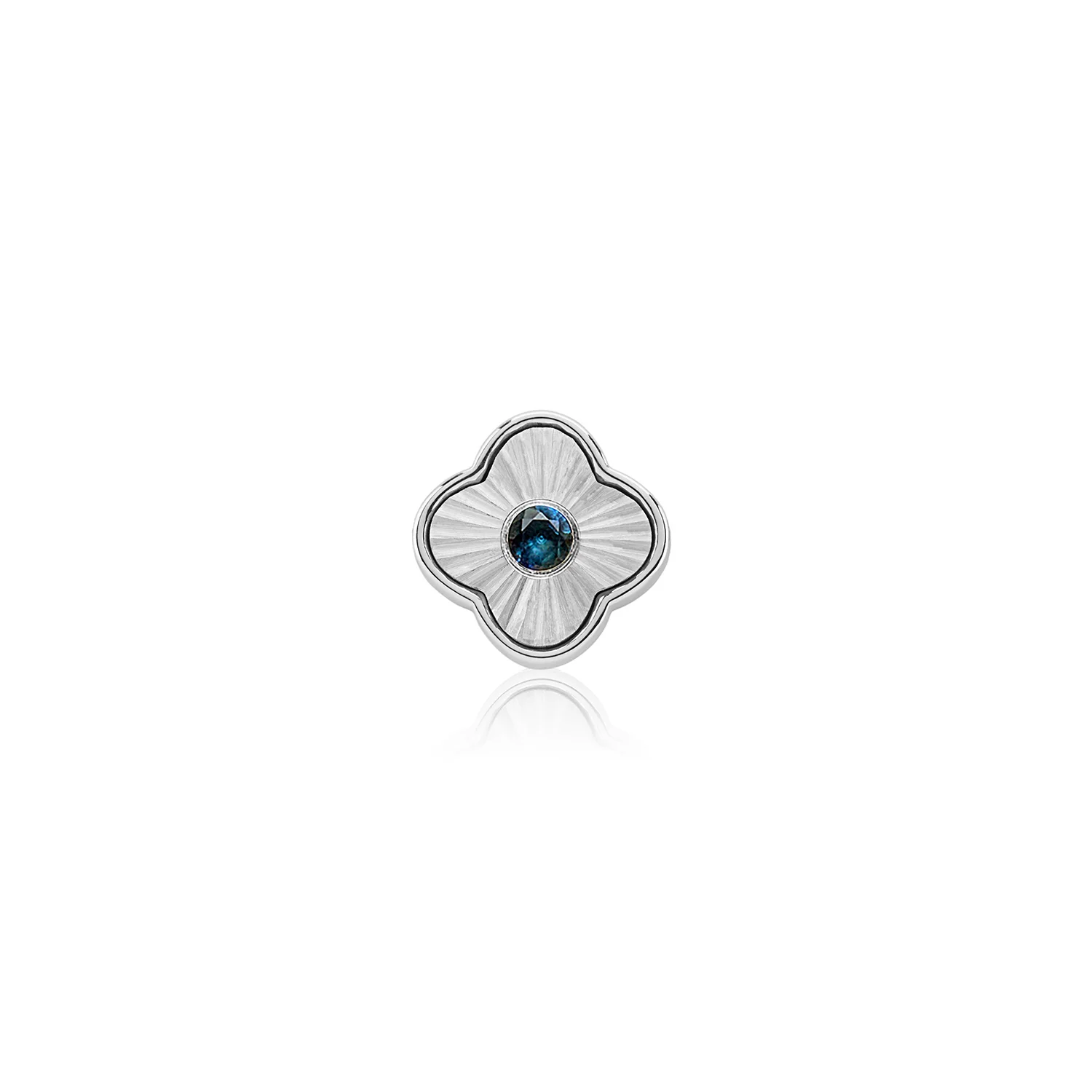 Textured Clover Charms (Silver) - Birthstones - Image 7