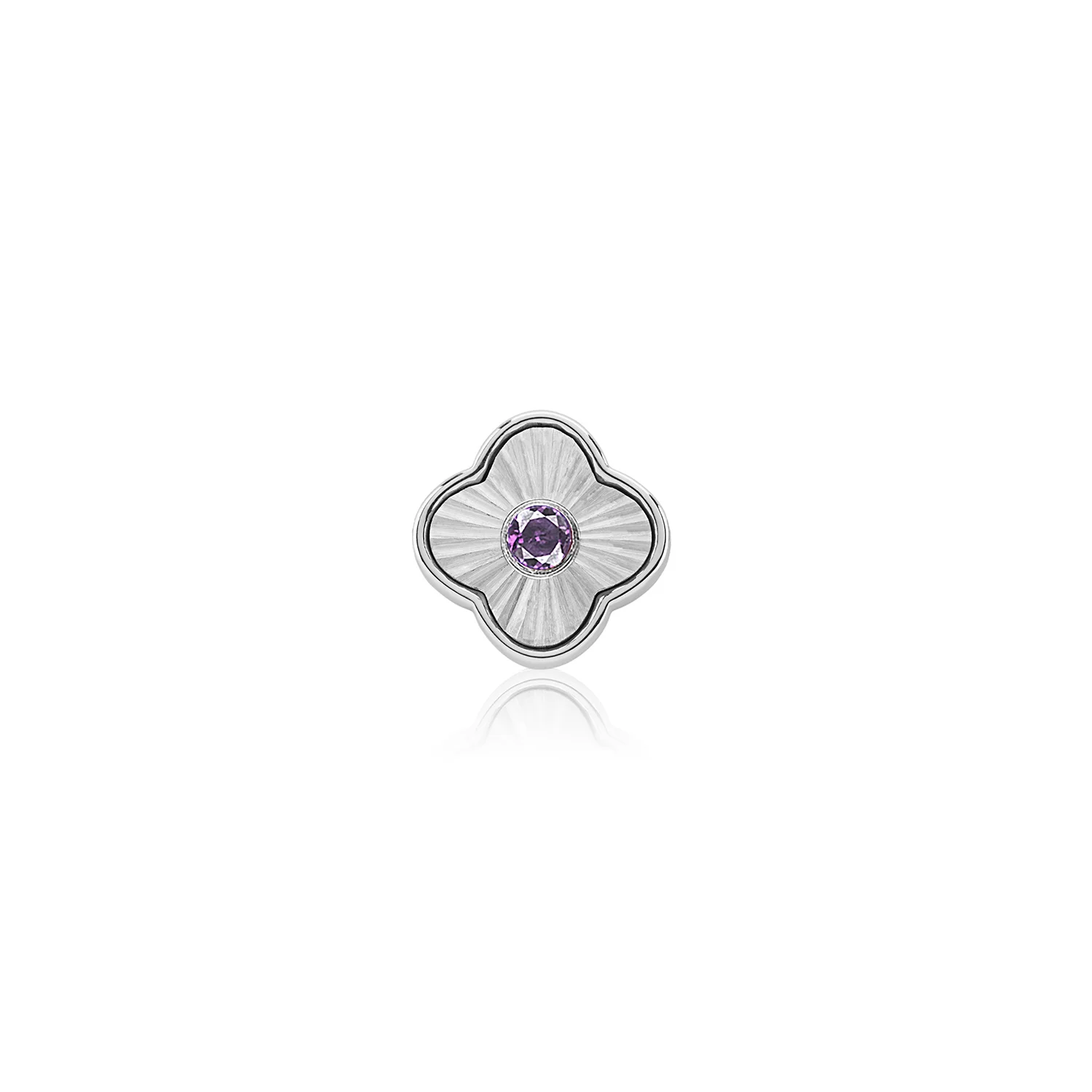 Textured Clover Charms (Silver) - Birthstones - Image 8