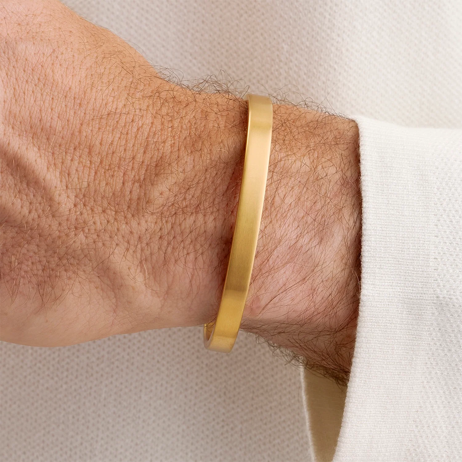 The Memento Cuff Bangle (Gold) - Image 2