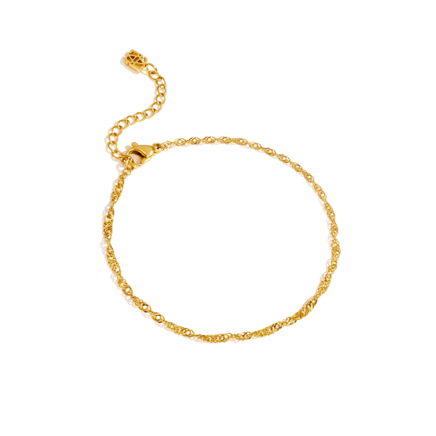 Twisted Chain Bracelet (Gold) - Image 6